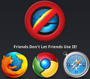 Stop using Internet Explorer